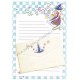 Conjunto de Papel de Carta Antigo (Vintage) Witcher Cat Japan