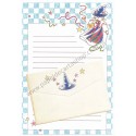 Conjunto de Papel de Carta Antigo (Vintage) Witcher Cat Japan