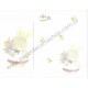 Conjunto de Papel de Carta Antigo Bunny WARABE KIMIKA Japan