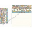 Conjunto de Papel de Carta Antigo (Vintage) My Joyful Town2 JAPAN