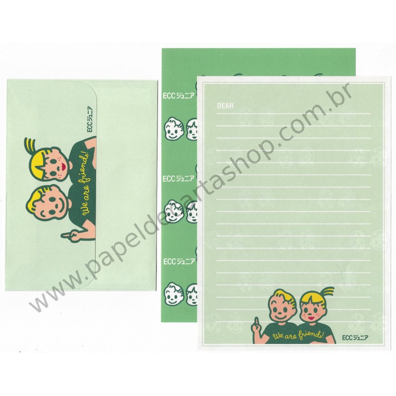 Conjunto de Papel de Carta Antigo (Vintage) We Are Friends ECC