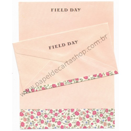 Conjunto de Papel de Carta Antigo (Vintage) Field Day CRS LYRIC JAPAN