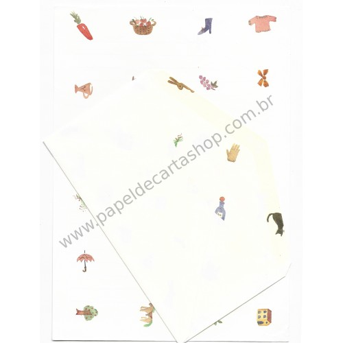 Conjunto de Papel de Carta Antigo (Vintage) Little Things