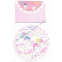 Ano 1994. Conjunto de Papel de Carta Little Twin Stars Round Sanrio