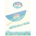 Ano 1985. Conjunto de Papel de Carta Little Twin Stars BAZ Vintage Sanrio