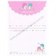 Ano 2001. Kit 2 Conjuntos de Papel de Carta Little Twin Stars R&A Vintage Sanrio