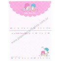 Ano 2001. Kit 2 Conjuntos de Papel de Carta Little Twin Stars R&A Vintage Sanrio