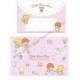 Ano 2005. Conjunto de Papel de Carta Letters Little Twin Stars Sanrio