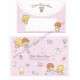 Ano 2005. Conjunto de Papel de Carta Letters Little Twin Stars Sanrio