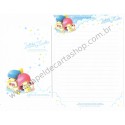 Ano 2004. Conjunto de Papel de Carta Kiki & Lala Dream Galaxy BAZ Sanrio