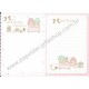 Ano 2009. Conjunto de Papel de Carta Little Twin Stars Breakfast Sanrio