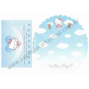 Ano 1998. Conjunto de Papel de Carta Hello Kitty Angel Round Sanrio