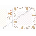 Ano 1987. Conjunto de Papel de Carta Holly's Bear CBR Vintage Sanrio