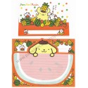 Ano 1999. Conjunto de Papel de Carta Pompompurin Watermelon Vintage Sanrio