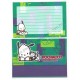 Ano 1998. Conjunto de Papel de Carta Pochacco CVD Vintage P Sanrio