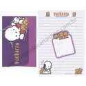 Ano 2001. Conjunto de Papel de Carta Pochacco Superpup Vintage Sanrio