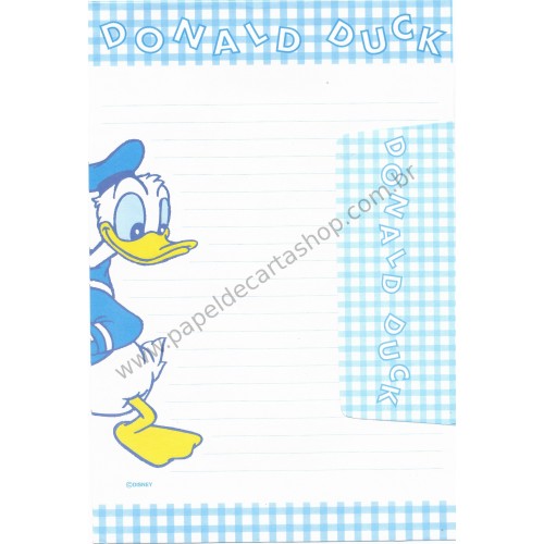 Conjunto de Papel de Carta Vintage Disney Donald Duck CXZ