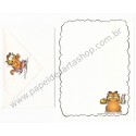 Conjunto de Papel de Carta Garfield Having Lunch - Paws