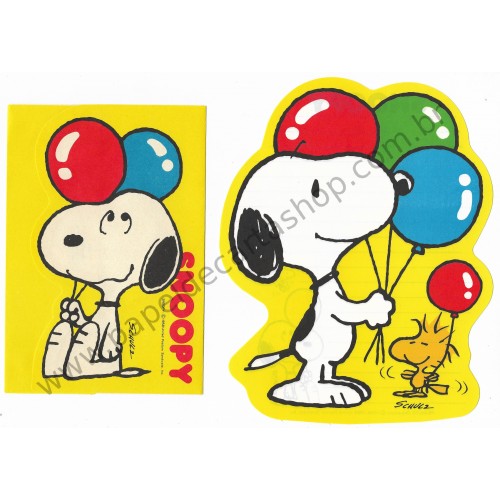 Conjunto de Papel de Carta Snoopy CAM Balloons Vintage Hallmark Japan