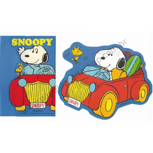 Conjunto de Papel de Carta Snoopy CAZ CAR Vintage Hallmark Japan