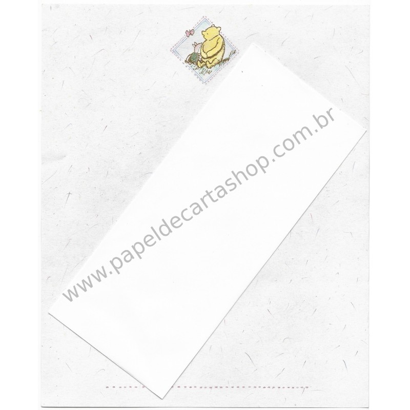 Conjunto de Papel de Carta Vintage Disney POOH A4 CBR