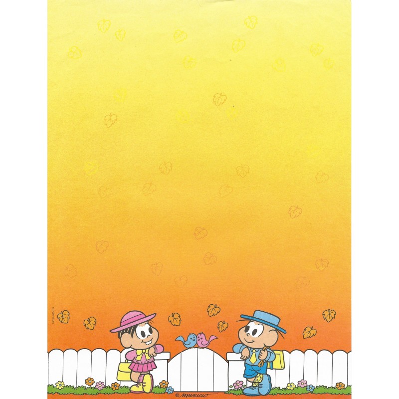 Papel de Carta Antigo Mônica (CLA) A4