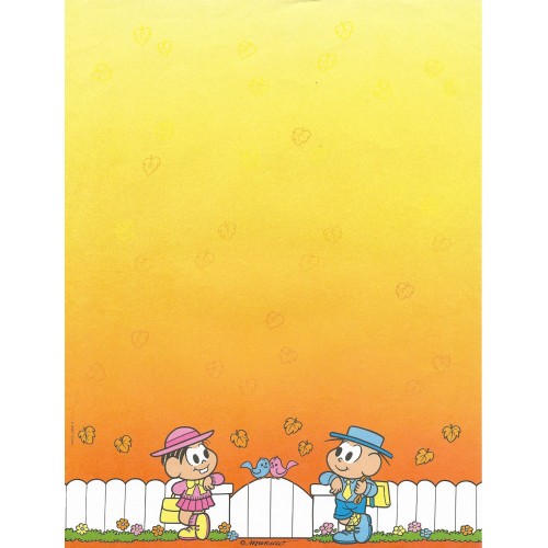 Papel de Carta Antigo Mônica (CLA) A4