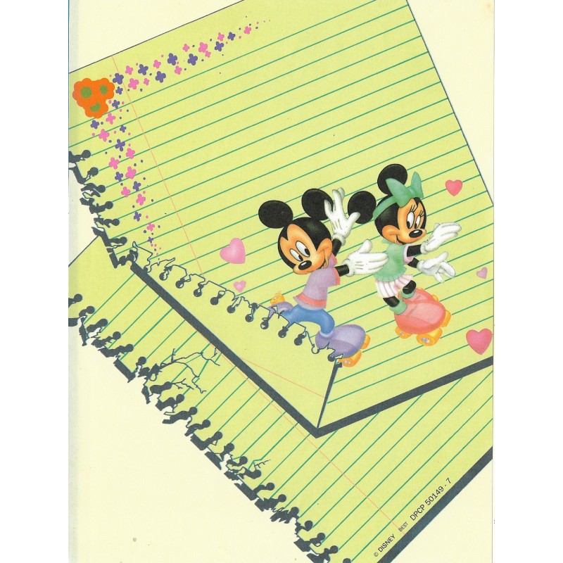 Papel de Carta Antigo Disney M&M - Best Cards
