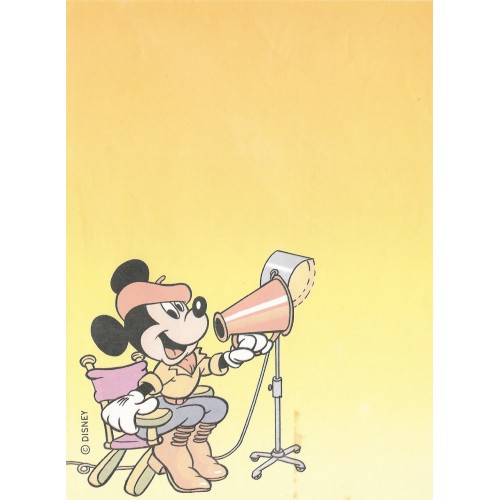 Papel de Carta Antigo Disney Mickey Moovie - Best Cards