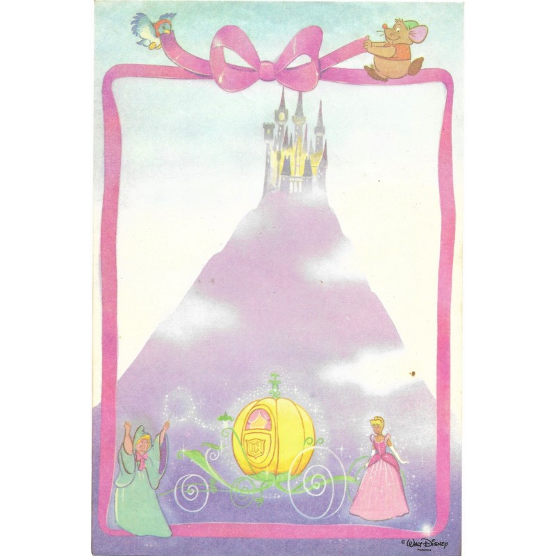 Papel de Carta Avulso Antigo Cinderella