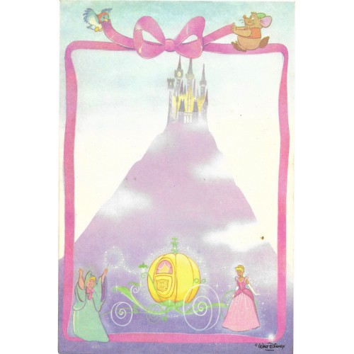 Papel de Carta Avulso Antigo Cinderella