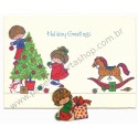 Postalete Antigo Importado CHARMERS Holiday Greetings Hallmark