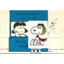 Postalete ANTIGO IMPORTADO COM SELINHO PARA COLAR Snoopy LUCY THE DOCTOR Hmk