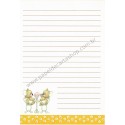 Papel de Carta AVULSO Antigo Importado Rag Tag Teddies Morehead Sangamon