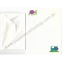 Conjunto de Papel de Carta Antigo Importado Owl & the Pussycat