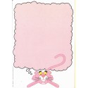 Ano 1986. Papel de Carta Antigo Pantera Cor-de-Rosa PRW3