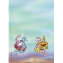 Ano 1987. Papel de Carta Antigo Os Snorkels 03 SEPP