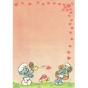 Ano 1987. Papel de Carta Antigo Os Smurfs Peyo CLA