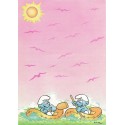 Ano 1987. Papel de Carta Antigo Os Smurfs Peyo CRS