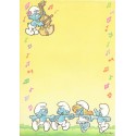 Ano 1987. Papel de Carta Antigo Os Smurfs Peyo CAM