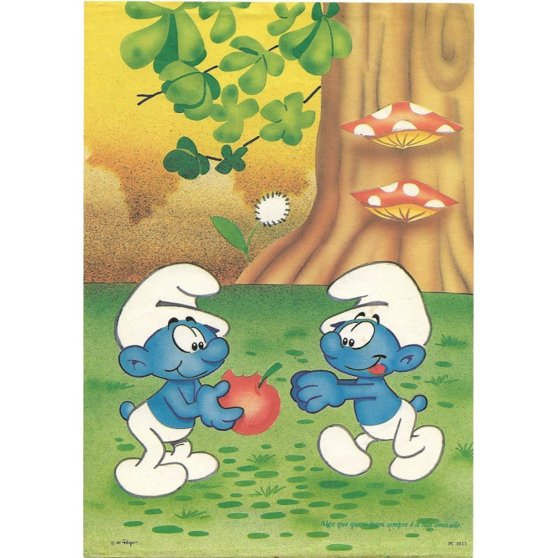 Papel de Carta ANTIGO PC 0513 Os Smurfs