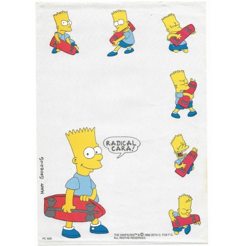 Papel de Carta ANTIGO PC 0609 Os Simpsons