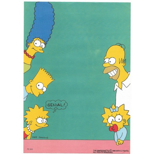 Papel de Carta ANTIGO PC 0610 Os Simpsons