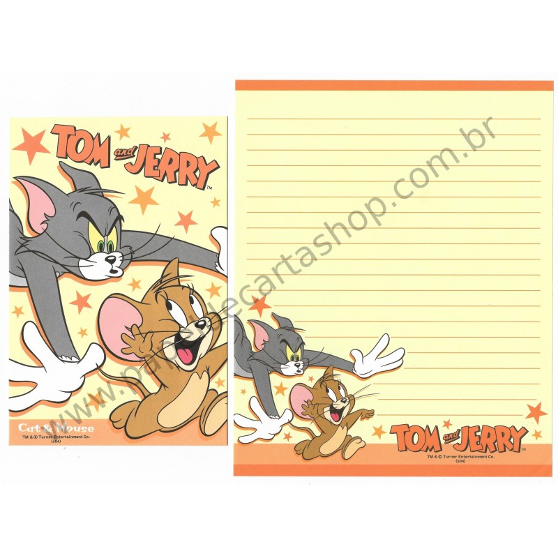 Conjunto de Papel de Carta IMPORTADO Tom & Jerry (s04) 3