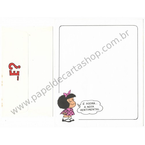 Conjunto de Papel de Carta ANTIGO Mafalda