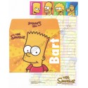 Ano 2006. Conjunto de Papel de Carta Importado Os Simpsons Bart