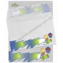 Ano 2000. Conjunto de Papel de Carta Importado Os Simpsons Bart