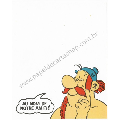 Papel de Carta ANTIGO Asterix & Obelix Notre Amitié