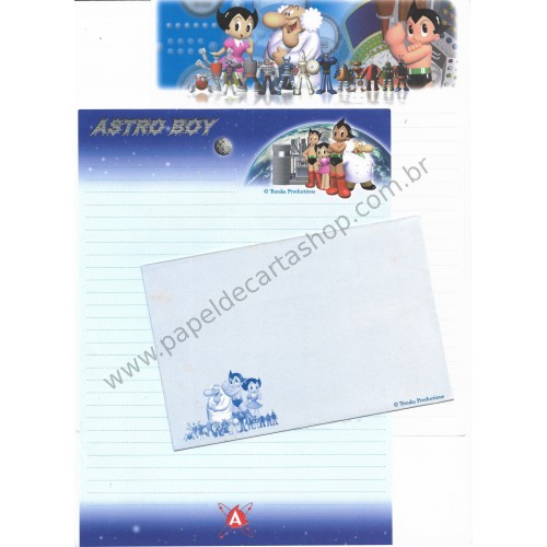 Conjunto de Papel de Carta Astro Boy