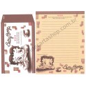 Ano 2004. Conjunto de Papel de Carta IMPORTADO Betty Boop CRUX 1